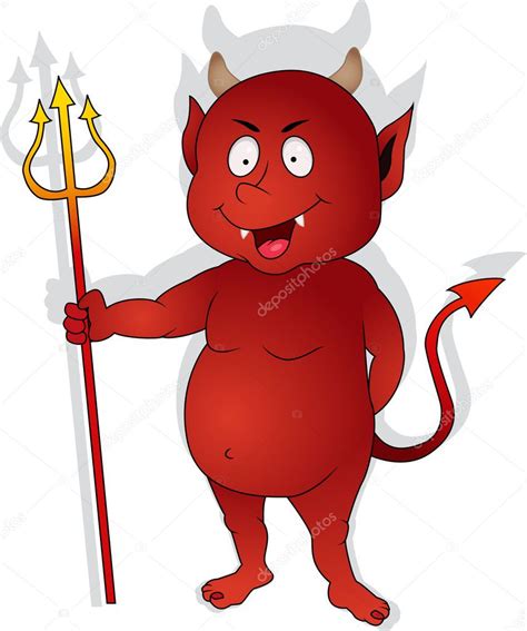 cute red devil character — stock vector © idesign2000 11906606