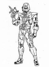 Cobra Commander Optic Bnw sketch template
