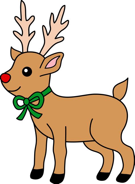 cartoon reindeer pictures clipart
