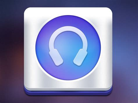 blue headphones music icon in 3d free psd file