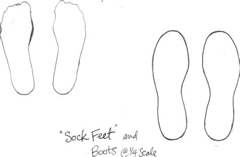 sock outline template perfectmaster