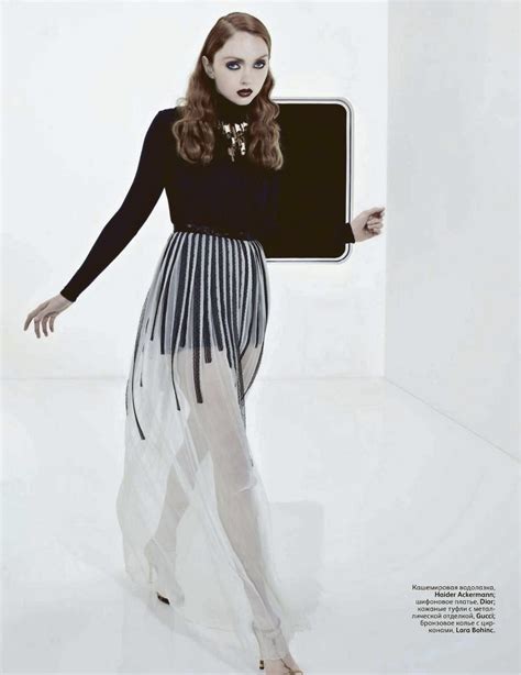 Lily Cole By Anthony Maule For Vogue Russia January 2012