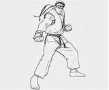 Ryu Colorir Imprimir sketch template