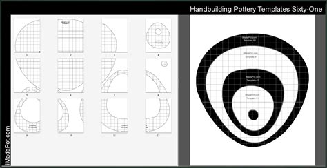 printable pottery templates   pottery patterns templates