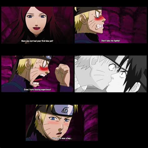 Naruto Remembers Kissing Sasuke Funny Naruto Moment
