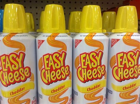 easy cheese easy cheese cheddar aerosol cans pics  mike flickr