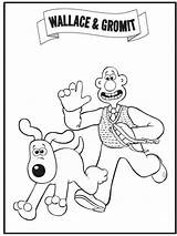 Gromit Wallace Coloring Pages Kids Printable Pursuing sketch template