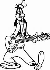 Guitar Coloring Pages Drawing Electric Acoustic Printable Goofy Playing Player Kids Color Colouring Getdrawings Outline Getcolorings Wecoloringpage Ghetto Cool Print sketch template