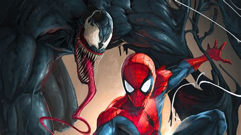 spiderman venom 4k hd superheroes 4k wallpapers images backgrounds