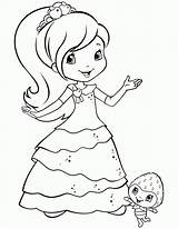 Coloring Pages Strawberry Shortcake Princess Library Clipart Plum sketch template