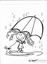 Rainy Coloring Pages Kids Season Cloudy Drawing Rain Colouring Color Printable Print Template Getdrawings Popular Coloringtop Spring sketch template