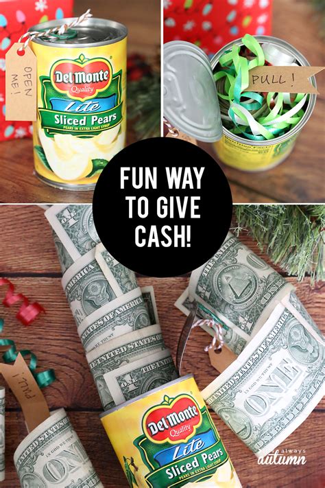 funny christmas money gift idea cash      autumn