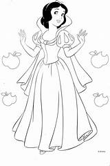 Colorare Principesse Biancaneve Princesas Pourfemme Flores sketch template