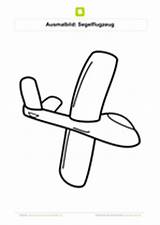 Segelflugzeug Flugzeuge Ausmalbild sketch template