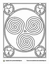 Colouring Kids Coloring Pages Celtic Dance Step Knots sketch template
