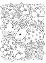 Flowers Coloring Rabbits все из категории sketch template