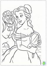 Beast Beauty Coloring Dinokids Disney Close Print sketch template