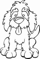 Coloring Pages Dog Labradoodle Dogs Animal Angrysquirrel Myshopify Drawing Decal Choose Board sketch template