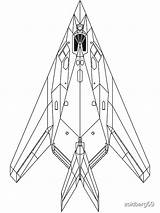 117 Nighthawk Blueprint Lockheed sketch template