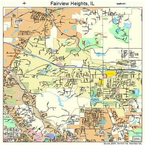 fairview heights illinois street map