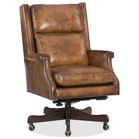 hooker furniture beckett ec  traditional home office swivel chair  nailhead trim