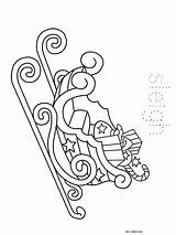 Christmas Sleigh Coloring Pages Getcolorings sketch template