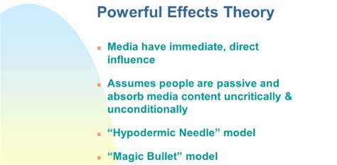 powerful effect theory   media quiz trivia questions