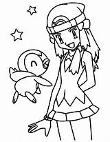 Coloring Diamond Coloriages Trainer Anime Kleurplaat Diamant Perle Bubakids Pikachu Animes Pokémon Elaine Kleurplaten Tiplouf Aurore Animaatjes Picgifs sketch template