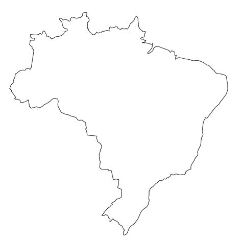 brasilien nur die konturen landkarten kostenlos cliparts kostenlos