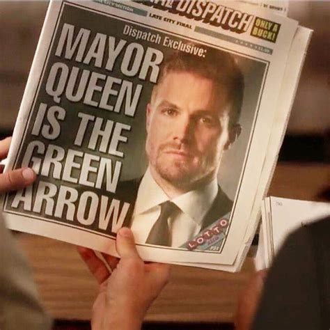 Mayor Queen Is The Green Arrow Theflash Journal Arrow Oliverqueen