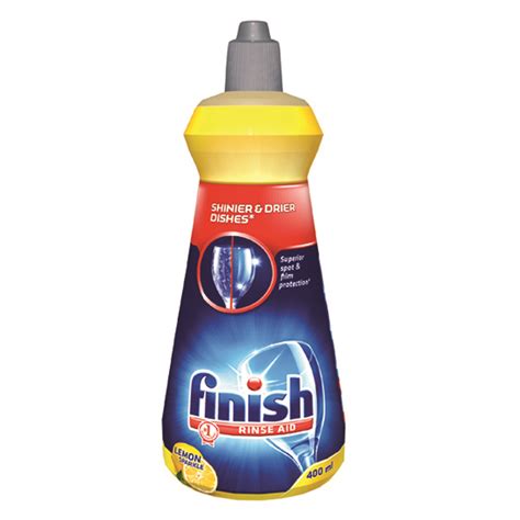 finish dishwasher detergent rinse aid liquid lemon  ml mercatcocom