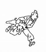Tintin Milou Dibujos Tin Milu sketch template