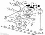 Goofy Skiing Disneyclips Coloring Pages sketch template