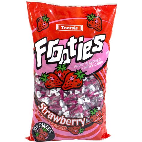 tootsie frooties strawberry fruit flavored chewy candy  ct