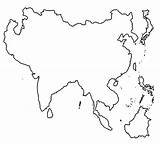 Continent Asie Estudiantes Mapas Map Labeled Cucaluna sketch template