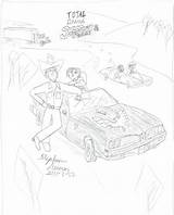 Bandit Smokey Pages Car Drawing Cars Coloring Cameo Td Cool Deviantart Template sketch template