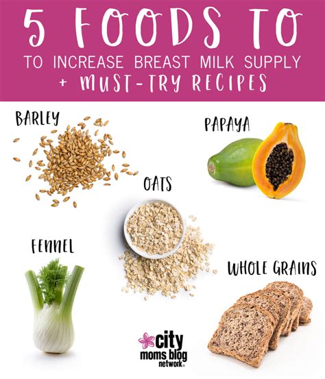 5 foods to increase your breast milk supply recipes