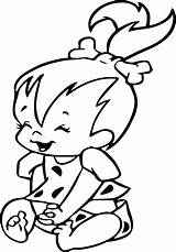 Pebbles Flintstones Coloring Pages Flintstone Printable Adult Cartoon Colouring Bam Color Print Silhouette Bambam Un Ladies Easter Getcolorings Wecoloringpage Getdrawings sketch template