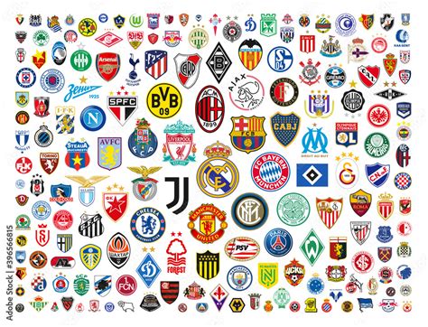 vector logos   worlds  football clubs stock vector adobe stock