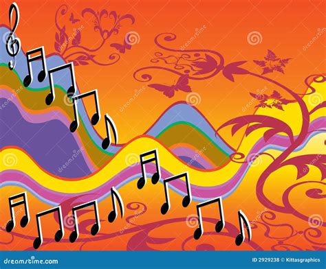 musical song notes colorful royalty  stock  image