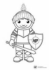 Coloring Knight Pages Printable sketch template