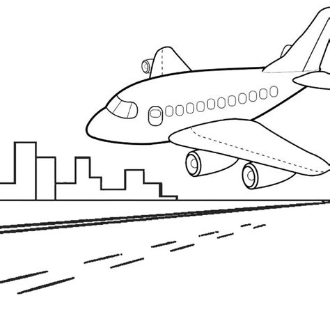 airplane landing coloring pages  kids mitraland