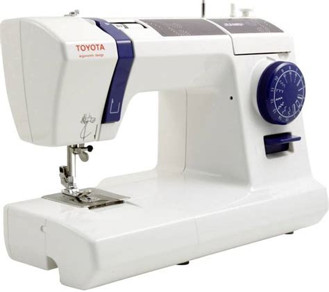 toyota naehmaschinen naaimachine met vrije arm jcb wit donkerblauw conradnl
