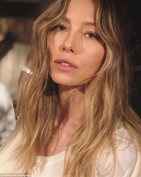 jessica biel shows off her new blonde tresses on instagram daily mail