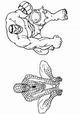 Hulk Spiderman Coloring Pages Printable Kids Super Print Categories Sheets Game Coloringonly sketch template
