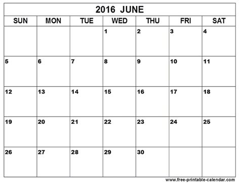 get printable calendar june 2016 printable calendar pdf excel word