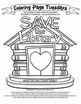 Library Coloring Pages Week Book National Tuesday Save Color Kids Colouring Sheets Dulemba Printables Popular Azcoloring Print sketch template