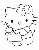 Kitty Hello Coloring Pages Sanrio Holding Characters Clipart Shirt Print Kids Crafts Printable Drawing Letter Kiboomu Clip Ball Soccer Cliparts sketch template