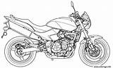 Motocyclette sketch template