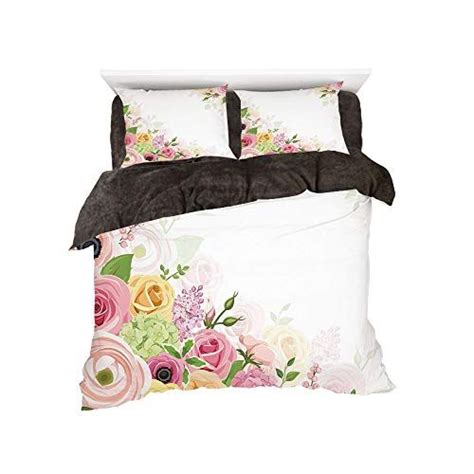 flannel  piece cotton queen size bed sheet set  bed width ft